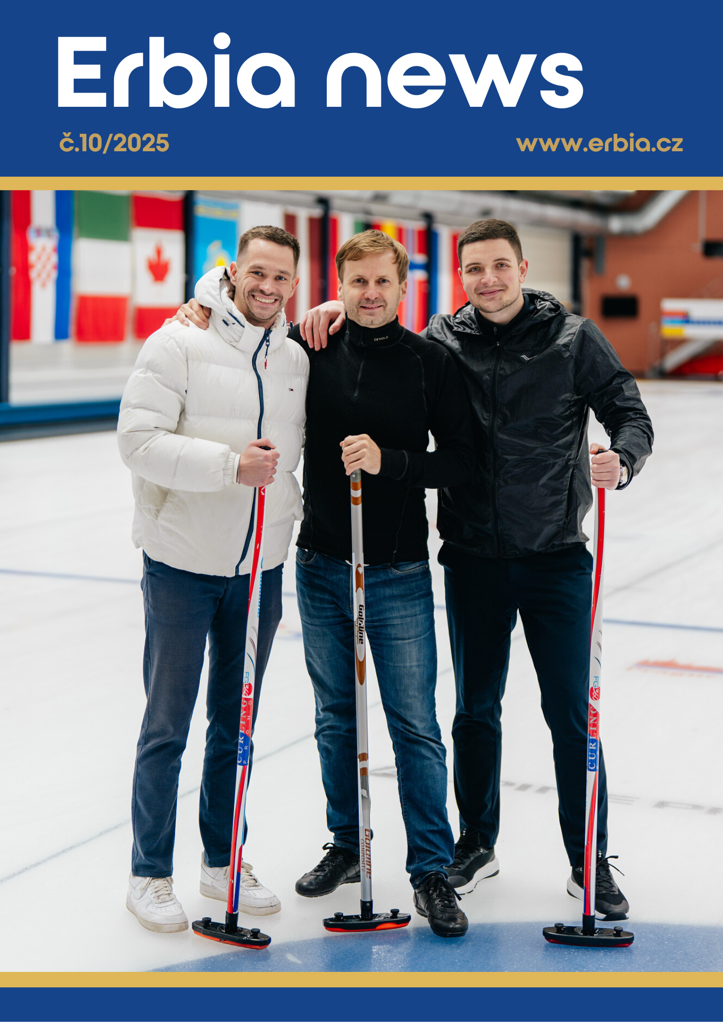 Titulní strana ERBIA NEWS - Curling